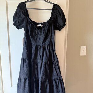 ASTR The Label Black Poplin Dress – Size Medium (NWT)